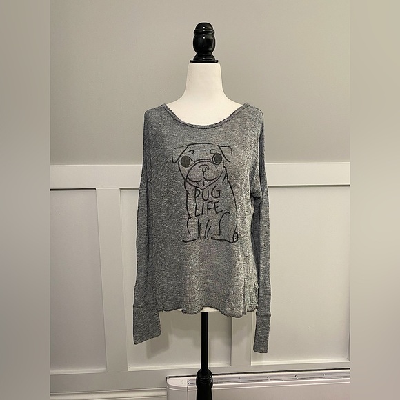 Aeropostale “Pug-Life” Long-Sleeve - Picture 1 of 6